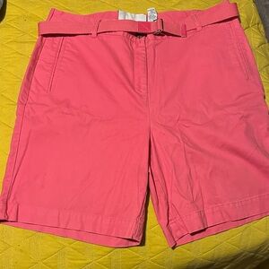 French Laundry Pink Women's Shorts with Belt